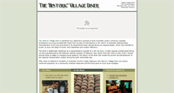 Desktop Screenshot of historic-village-diner.com
