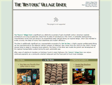 Tablet Screenshot of historic-village-diner.com